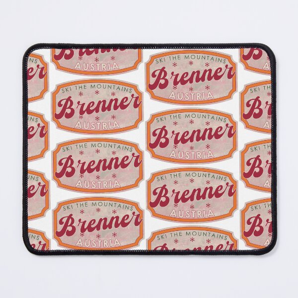 Item preview, Brenner, Austria, Ski, textured skiing badge designed and sold by Wanderful-roads.