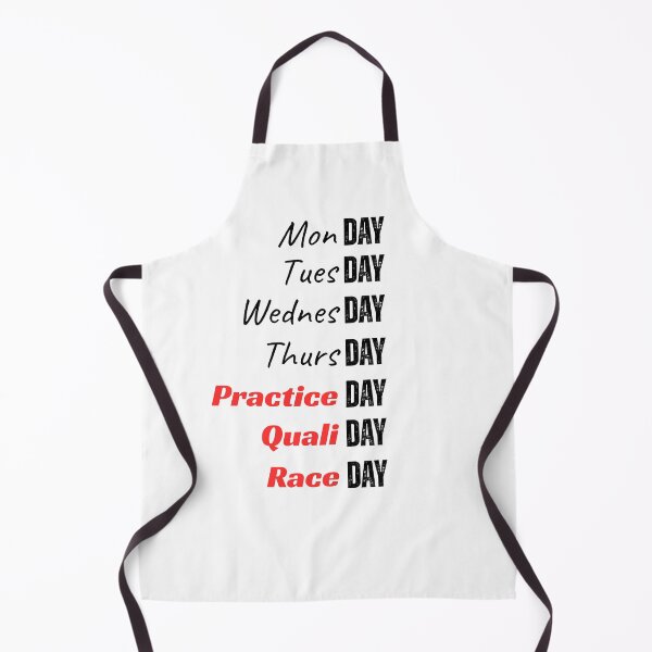 Item preview, Monday to Practice Qualifying Race Day designed and sold by TheBrightDuck.