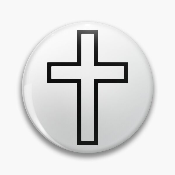 Item preview, Christian Cross Line Art Minimal Faith Symbol designed and sold by stylishdzign.