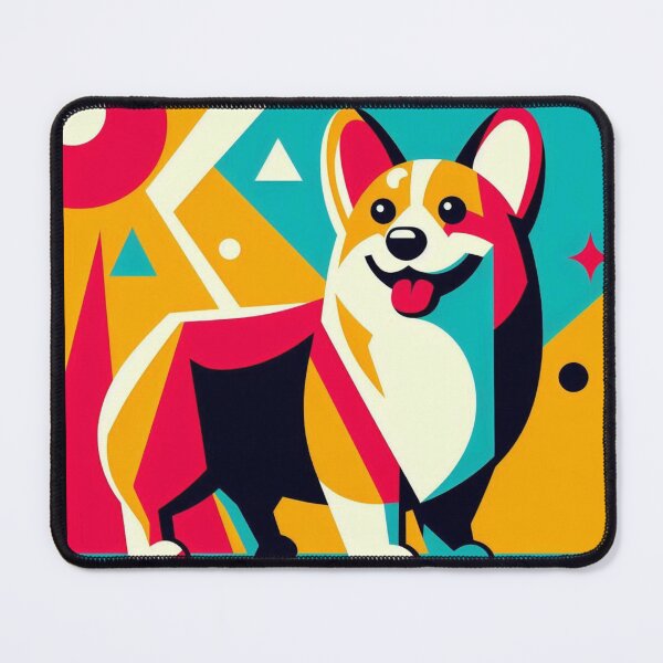 Item preview, Geometric Corgi – Vibrant Abstract Design designed and sold by Dogandesighn.