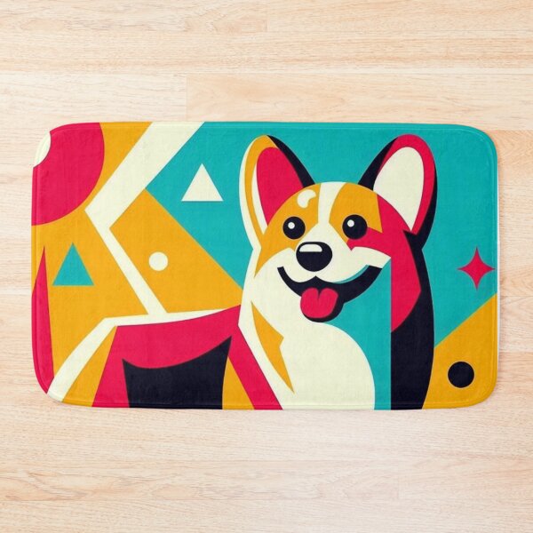 Item preview, Geometric Corgi – Vibrant Abstract Design designed and sold by Dogandesighn.
