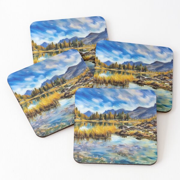 Item preview, Mountain Lake in Fall designed and sold by tomorrowsart.