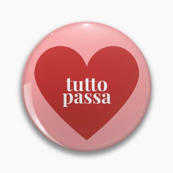 Item preview, Tutto Passa Italian Quote Heart Minimal Design designed and sold by HouseOfRosella.