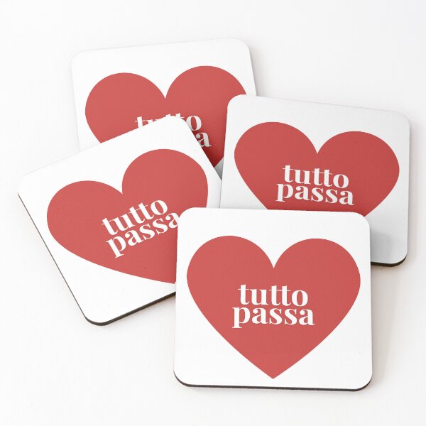 Item preview, Tutto Passa Italian Quote Heart Minimal Design designed and sold by HouseOfRosella.