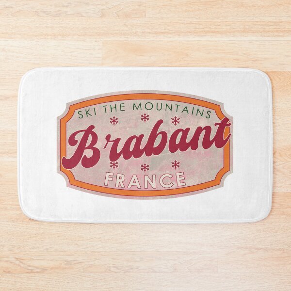 Item preview, Brabant, France, Ski, textured skiing badge designed and sold by Wanderful-roads.