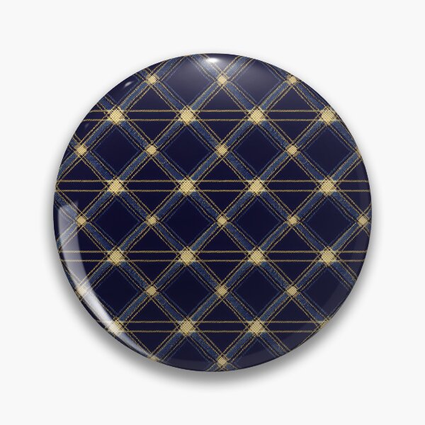 Item preview, Navy Argyle Plaid with Gold Stitch Diamonds designed and sold by QuietBloom80.
