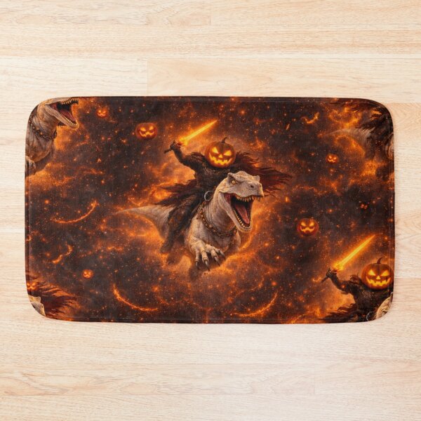 Item preview, Headless Horseman Raptor Rampage – Apocalyptic Halloween Art designed and sold by TheHorsemanRidesAgain.
