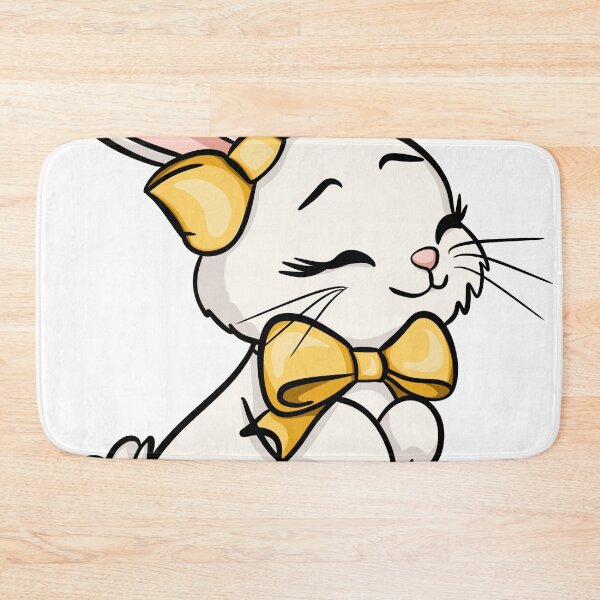 Item preview, Happy Easter White Bunny with Gold Bows - Cute Kawaii Rabbit designed and sold by LYAN-STORE.