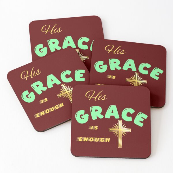 Item preview, His Grace is enough Letter Design designed and sold by Divinity4U.