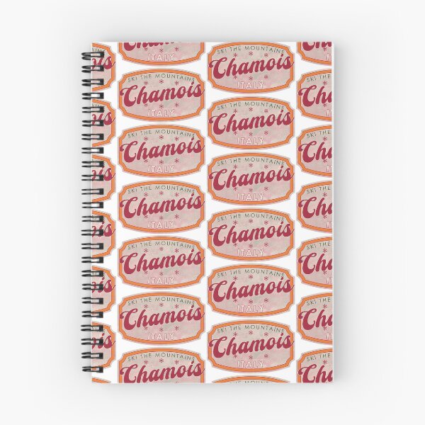 Item preview, Chamois, Italy, Ski, textured skiing badge designed and sold by Wanderful-roads.