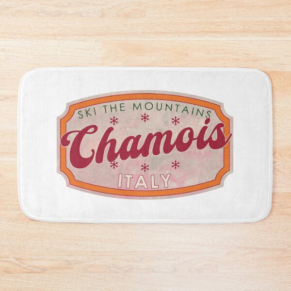 Item preview, Chamois, Italy, Ski, textured skiing badge designed and sold by Wanderful-roads.