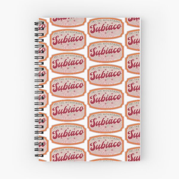 Item preview, Subiaco, Italy, Ski, textured skiing badge designed and sold by Wanderful-roads.