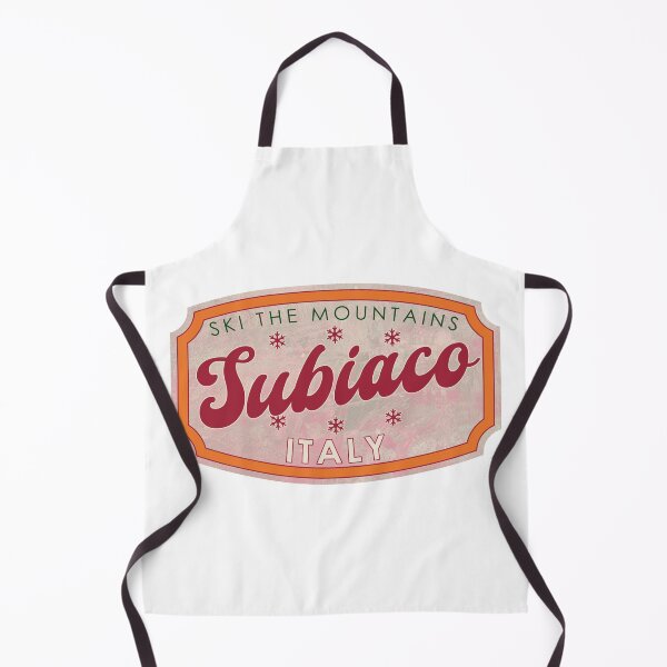 Item preview, Subiaco, Italy, Ski, textured skiing badge designed and sold by Wanderful-roads.