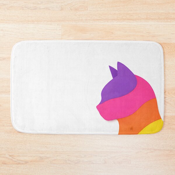 Item preview, simple multicolore silhouette of a cat  designed and sold by WAUZ.