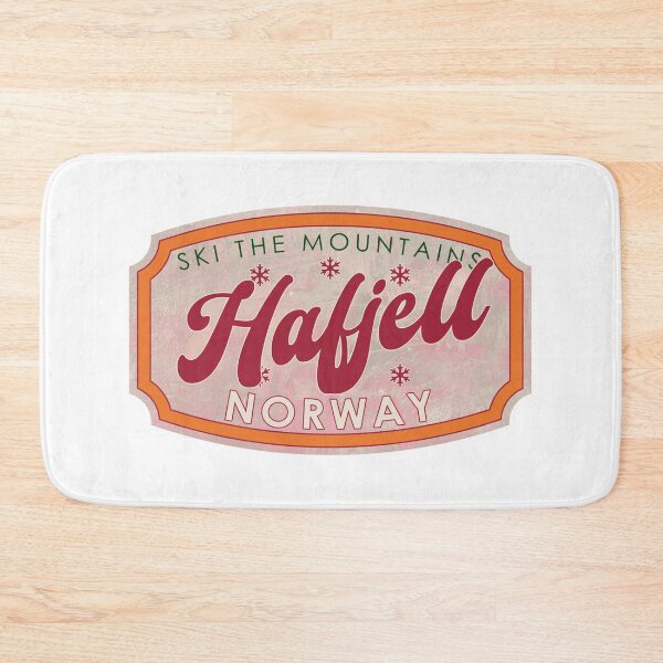 Item preview, Hafjell, Norway, Ski, textured skiing badge designed and sold by Wanderful-roads.