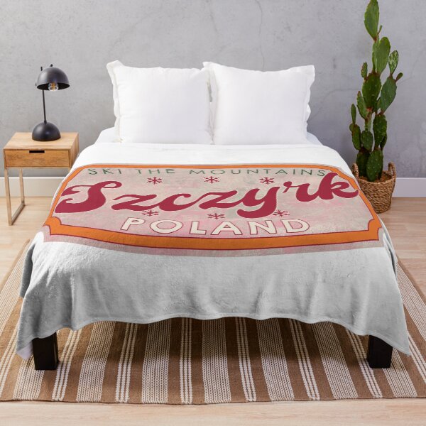 Item preview, Szczyrk, Poland, Ski, textured skiing badge designed and sold by Wanderful-roads.