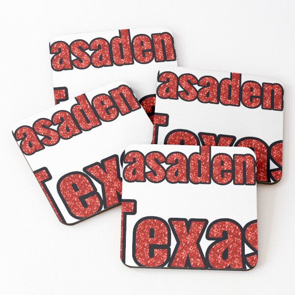 Item preview, Pasadena Texas City Name With Red Rhinestone designed and sold by TheIconSmith.