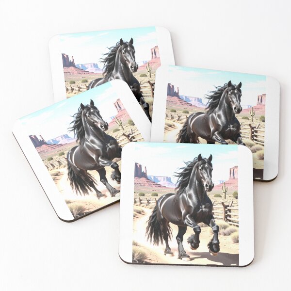 Item preview, Friesian horse gallop designed and sold by lydiavine.