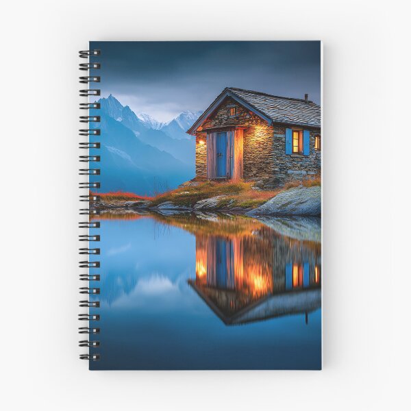 Item preview, Serene Mountain Reflection in Quiet Waters at Dawn designed and sold by Artessie.