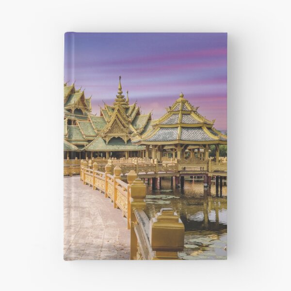 Item preview, Golden pavilion at sunset by the lake designed and sold by Mauswohn.