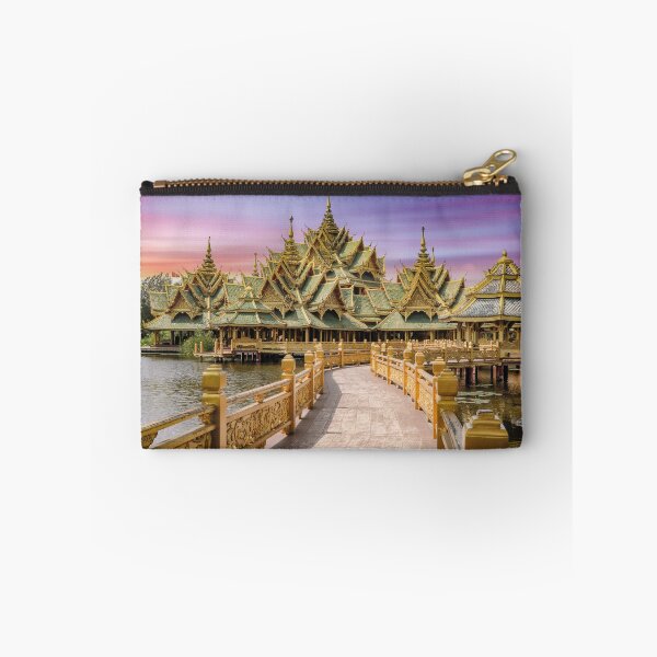 Item preview, Golden pavilion at sunset by the lake designed and sold by Mauswohn.