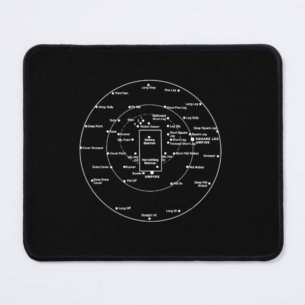 Item preview, Cricket Pitch Positions- Fielding Positions Diagram designed and sold by RLDKSTORE.