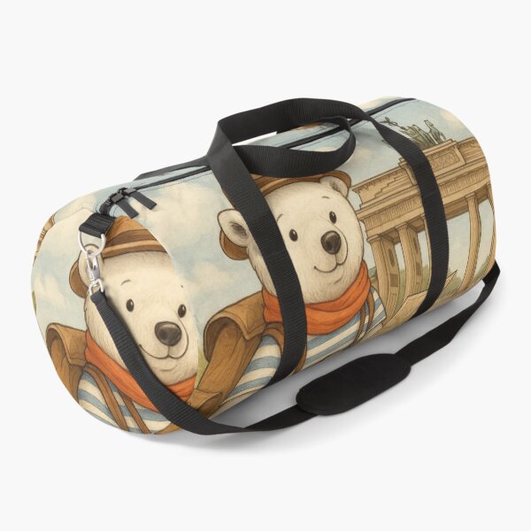 Item preview, A little polar bear exploring the Brandenburg Gate designed and sold by Mauswohn.