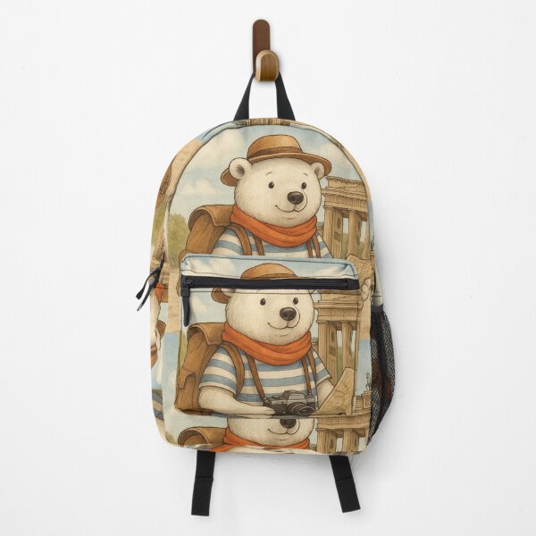 Item preview, A little polar bear exploring the Brandenburg Gate designed and sold by Mauswohn.