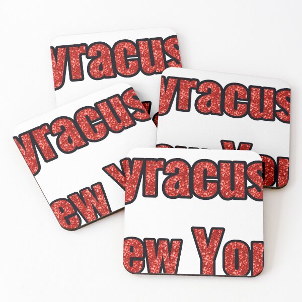 Item preview, Syracuse New York City Name With Red Rhinestone designed and sold by TheIconSmith.