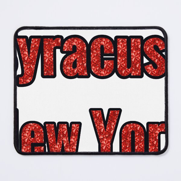 Item preview, Syracuse New York City Name With Red Rhinestone designed and sold by TheIconSmith.