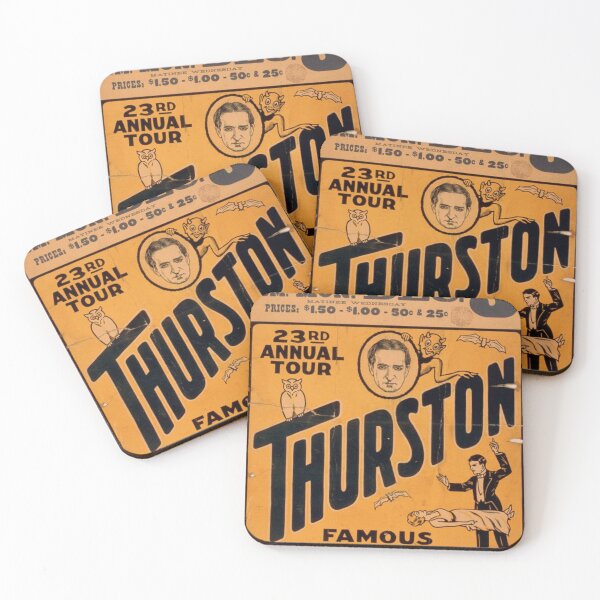 Item preview, Thurston Famous Magician Vintage Circus Poster Art designed and sold by weirdfishes123.