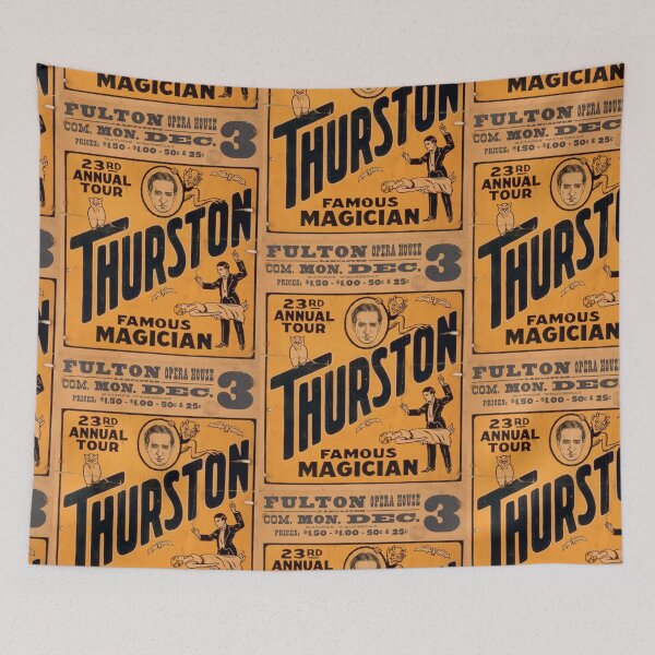 Item preview, Thurston Famous Magician Vintage Circus Poster Art designed and sold by weirdfishes123.
