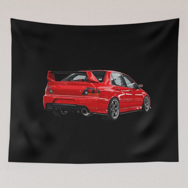 Item preview, RALLY RED EVO 9 BACKSHOT GRAPHIC DESIGN BY THEMITSUGUY designed and sold by TheMitsuGuy.