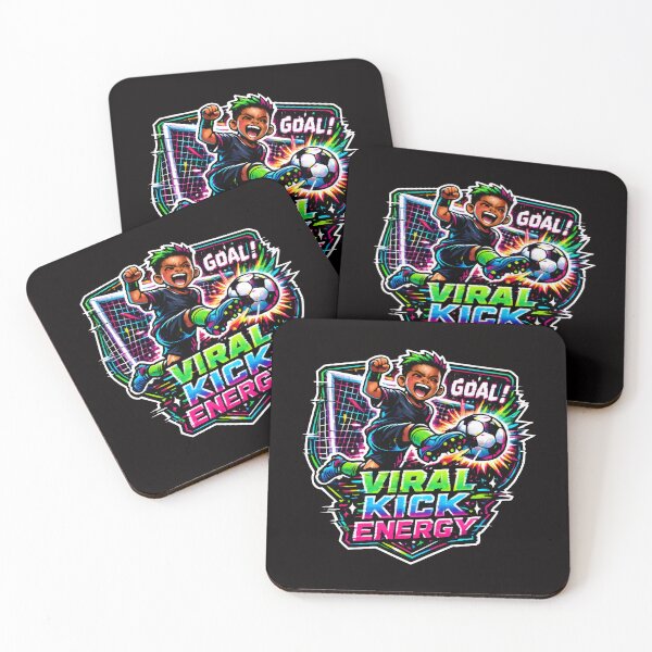 Item preview, Viral Kick Energy Soccer Graphic Illustration designed and sold by SplashTastic.