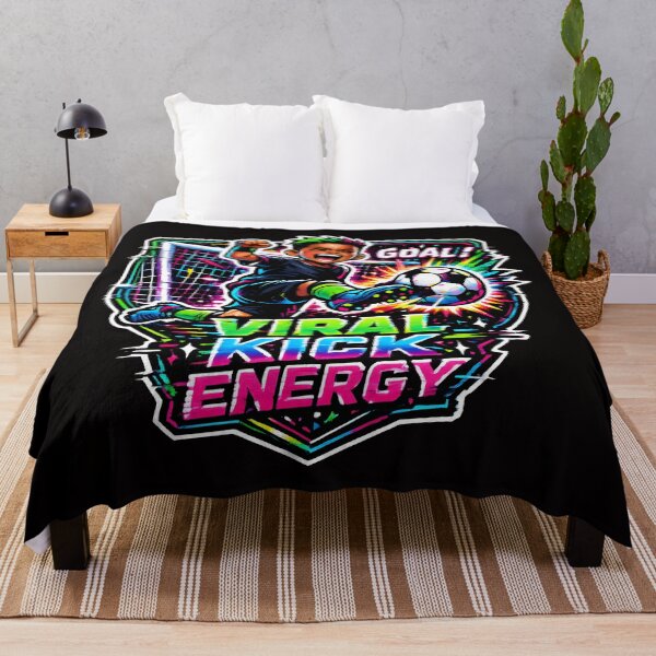 Item preview, Viral Kick Energy Soccer Graphic Illustration designed and sold by SplashTastic.