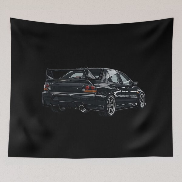Item preview, TARMAC BLACK EVO 9 BACKSHOT GRAPHIC DESIGN BY THEMITSUGUY designed and sold by TheMitsuGuy.
