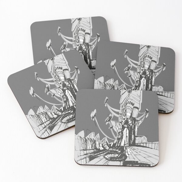 Item preview, Dystopian Docking Station | Industrial Marker Sketch designed and sold by SKETCHYANDGRAPHIC.