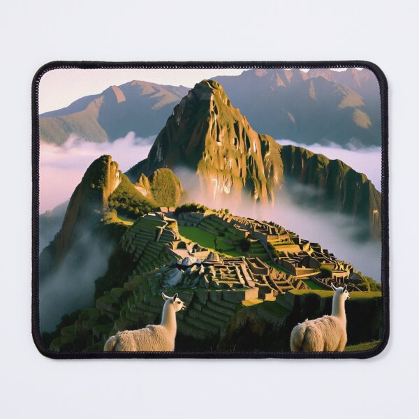 Item preview, Ancient Machu Picchu emerging from morning mist in the Peruvian Andes. A breathtaking tribute to Inca civilization. designed and sold by NiceArtsPlace.