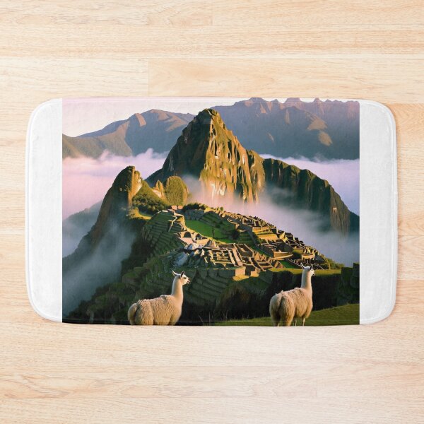 Item preview, Ancient Machu Picchu emerging from morning mist in the Peruvian Andes. A breathtaking tribute to Inca civilization. designed and sold by NiceArtsPlace.