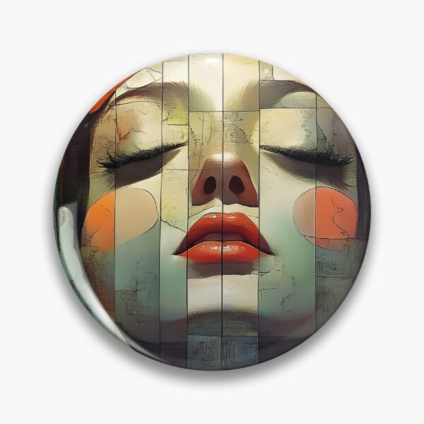 Item preview, Abstract Cubist Woman Portrait  designed and sold by Shoot-The-Moon.