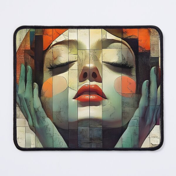 Item preview, Abstract Cubist Woman Portrait designed and sold by Shoot-The-Moon.
