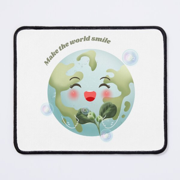 Item preview, Make the World Smile - Happy Earth & Green Nature designed and sold by poonzapoon.
