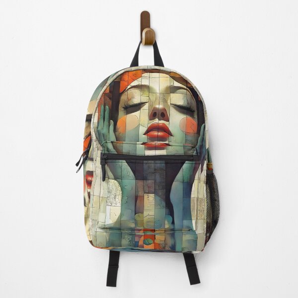 Item preview, Abstract Cubist Woman Portrait designed and sold by Shoot-The-Moon.