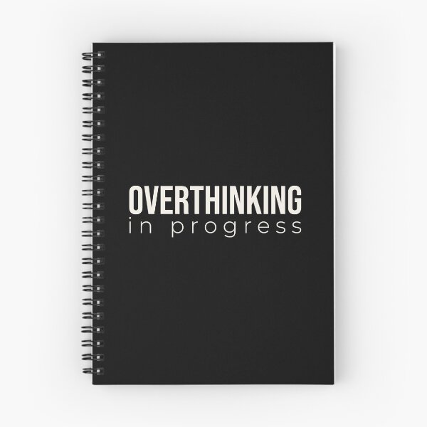 Item preview, Tipografía de concientización sobre la salud mental sobre el pensamiento excesivo en progreso designed and sold by Becheer.