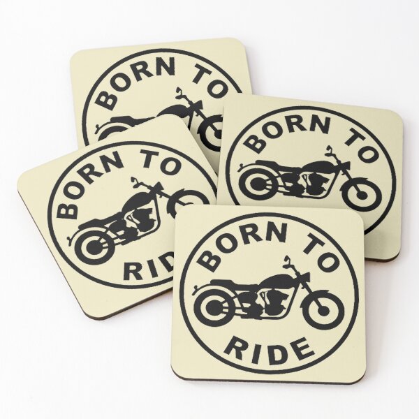Item preview, Born To Ride Classic Biker Silhouette Emblem designed and sold by BoralisSynth.