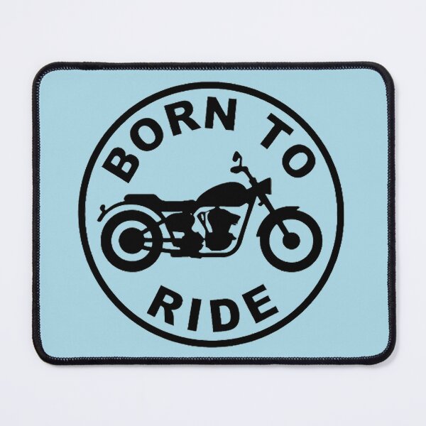 Item preview, Born To Ride Classic Biker Silhouette Emblem designed and sold by BoralisSynth.