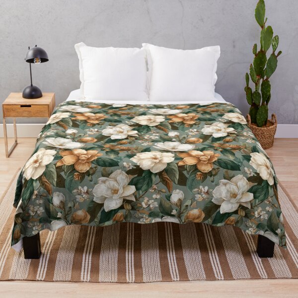 Item preview, Soft Gardenias Print - Flower Floral Pattern - Wedding Anniversary Gifts designed and sold by RoyalStarsPatts.