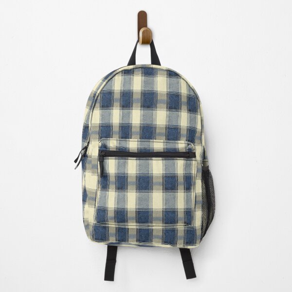 Item preview, Classic Navy Windowpane Plaid on Cream Texture designed and sold by QuietBloom80.