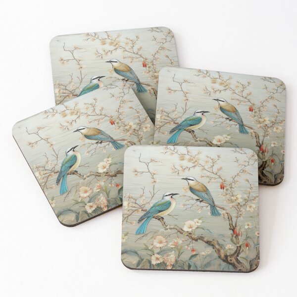 Item preview, Silk Floral Birdy Branch Carpet designed and sold by GrinGalore.