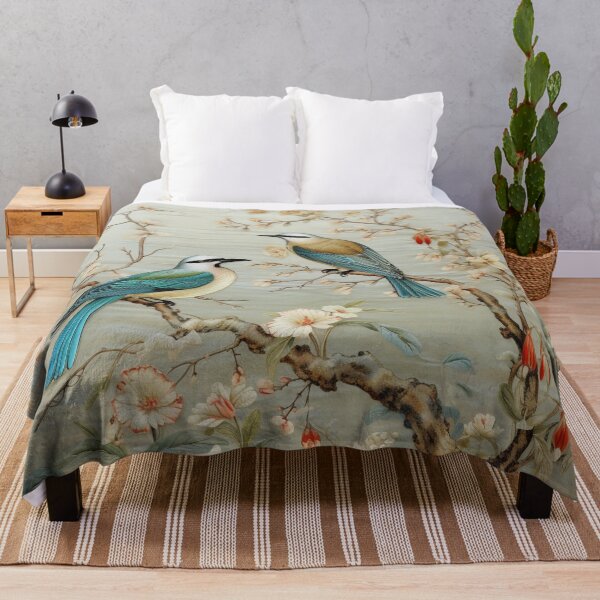 Item preview, Silk Floral Birdy Branch Carpet designed and sold by GrinGalore.